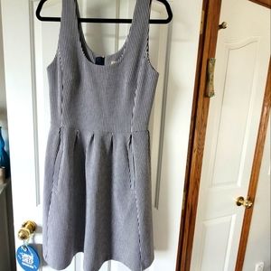 Banana Republic dress, size 10, blue and white striped